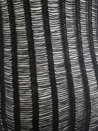 Ladder-knit silk top