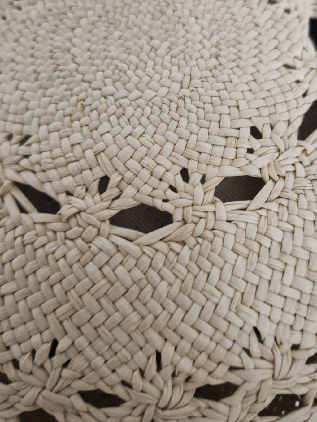 Panama toquilla straw hat with leather detailing