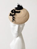 Natural Straw Fascinator with Sculptural Detail